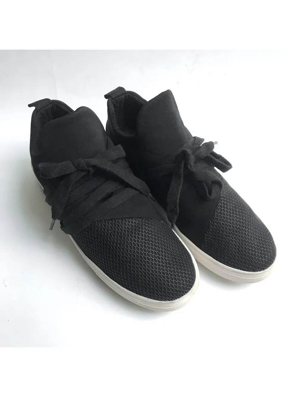 Steve Madden Lancer Black Sneakers 8.5 M